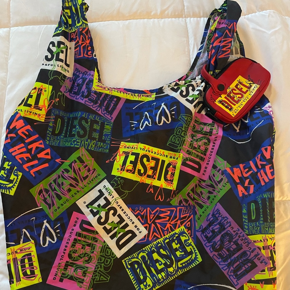 Multicoloured tote bag